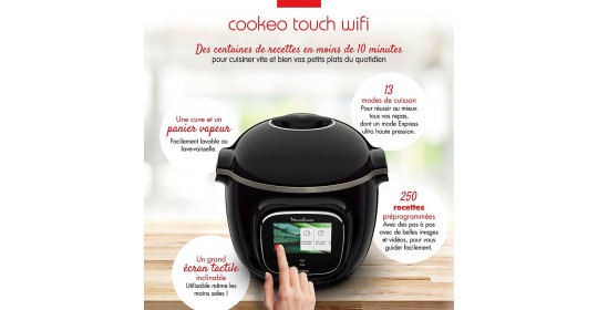 Multicuiseur intelligent Moulinex Cookeo+ 150 recettes préprogrammées  CE851910 1600 W Marron - Achat & prix